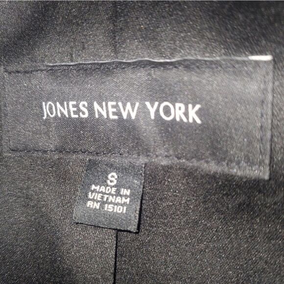 Jones New York Women's Double Breasted Polyester Black Coat Size Small - Picture 5 of 5